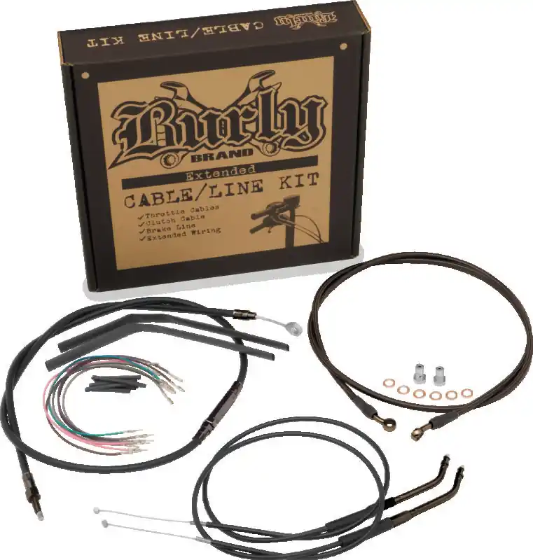 Top Rated Burly Brand Control Kit 14in T-Bar - Black