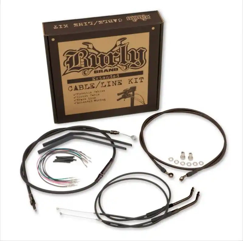 Shop Now Burly Brand Control Kit 12in Bagger Ape - Black