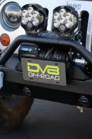 DV8 Offroad Fairlead Mounted Flip-Up License Plate Bracket New Arrival
