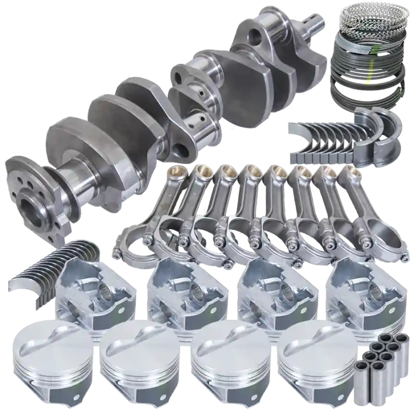 Exclusive Eagle Chevy 350 2Pc 3.750in Crank 5.700in I-Beam Rod -5cc Flat Top 4.030in Pistons Balanced Assembly