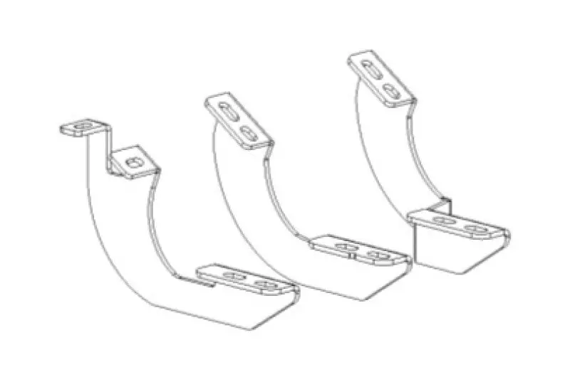 Mega Sale Go Rhino 24-25 Lexus GX550 Brackets for V-Series V3 RB Side Steps