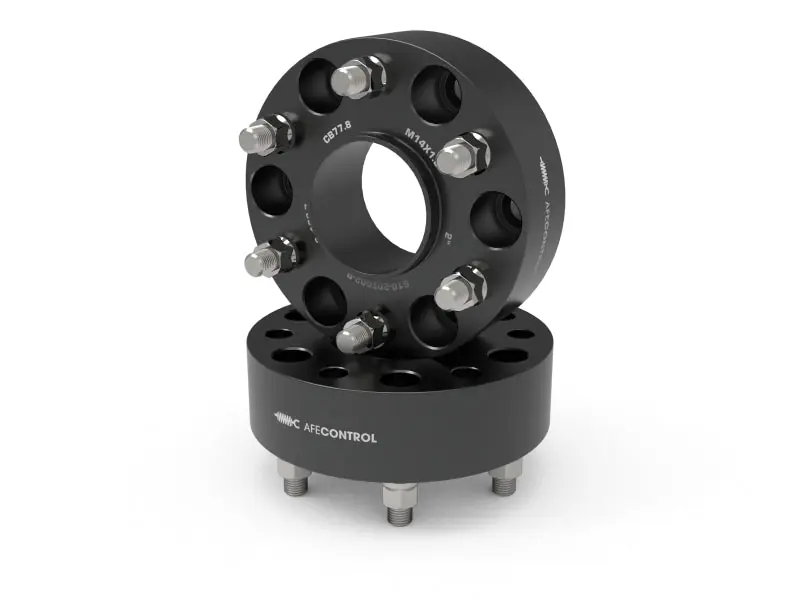 aFe CONTROL Forged Aluminum Wheel Spacers 6x139.7 / CB 77.8 / 2in Thick - RAM 1500 Price Cut