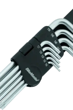 Handmade BikeMaster 9-pc Ball End Short Wrench Set - Torx
