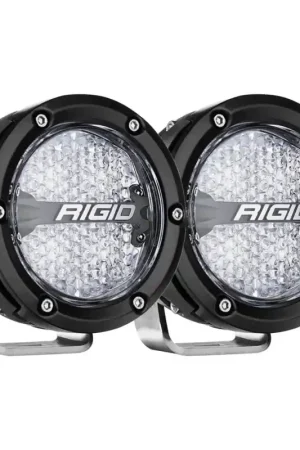 Instant Buy Rigid Industries 360-Series 4in LED Off-Road Diffused Beam - RGBW Backlight (Pair)