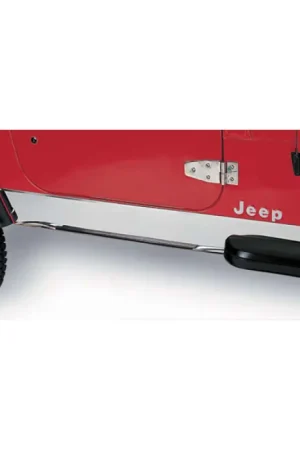 Rugged Ridge 97-06 Jeep Wrangler TJ Stainless Steel Rocker Panel Cover Money Back Guarantee