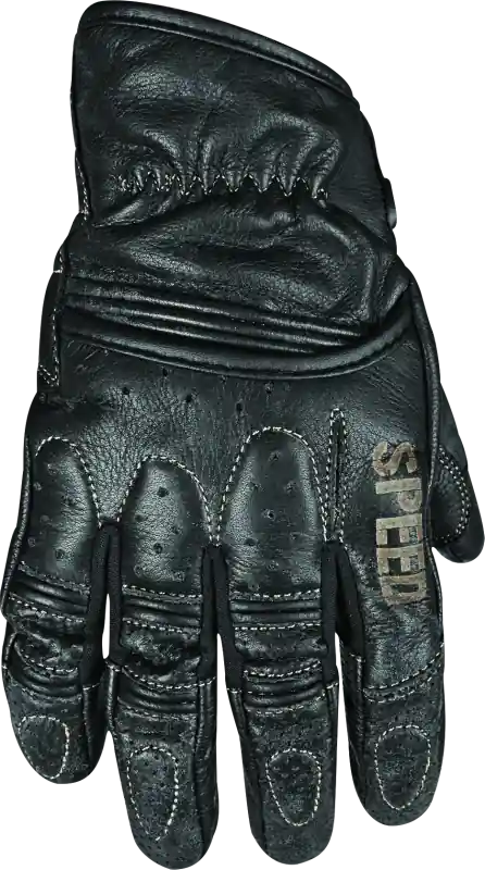 Speed and Strength Rust and Redemption Leather Gloves Black - 2XL Buy Direct