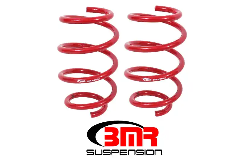Warranty Included BMR 15-17 S550 Mustang Front Handling Version Lowering Springs - Red