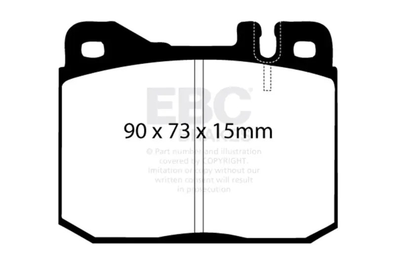Shop Now EBC 76-79 Mercedes-Benz 230 Redstuff Front Brake Pads