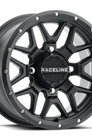 Raceline A94B Krank 14x7in / 4x156 BP / 38mm Offset / 132.5mm Bore - Satin Black Wheel Holiday Sale