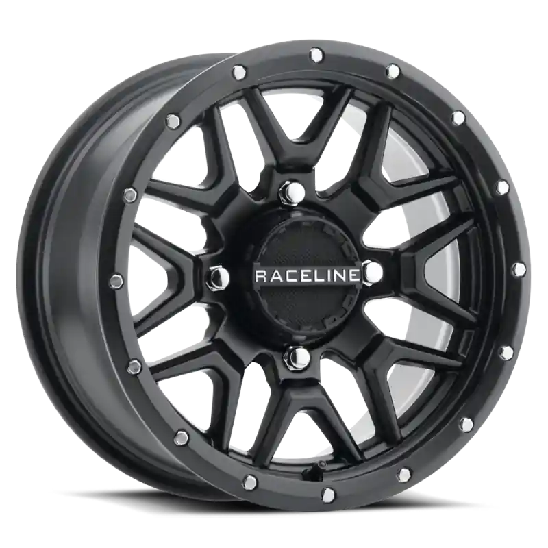 Raceline A94B Krank 14x7in / 4x156 BP / 38mm Offset / 132.5mm Bore - Satin Black Wheel Holiday Sale