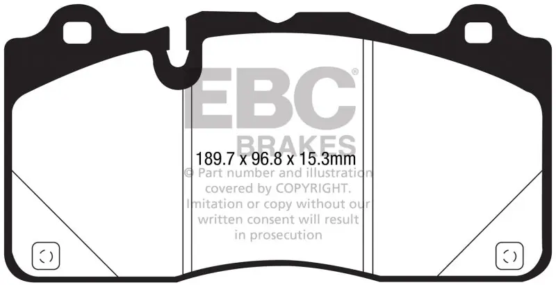Best Choice EBC 2016+ Chevrolet Camaro ZL1 Bluestuff Front Brake Pads