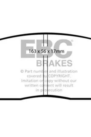 EBC 05-10 Ford Mustang 4.0 Yellowstuff Front Brake Pads Premium