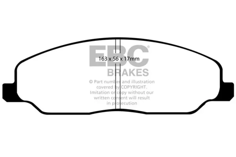 EBC 05-10 Ford Mustang 4.0 Yellowstuff Front Brake Pads Premium