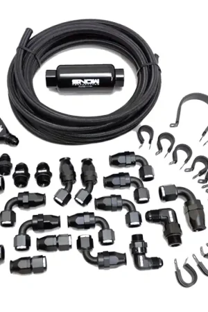 Snow Performance 8AN Braided Stainless Fuel Line Kit - Black Line Big Sale