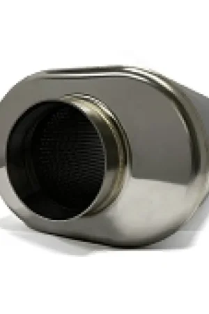 Stainless Bros 3.5in x 12.0in OAL SS304 Oval Muffler - Polished Exclusive Offer