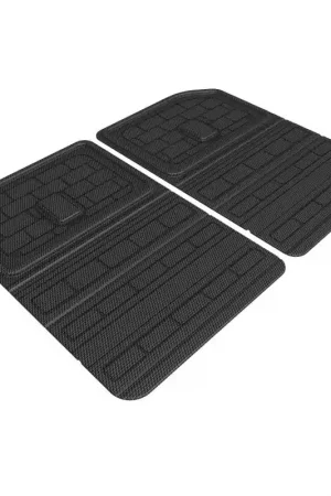 3D MAXpider 22-23 Rivian R1S Kagu Black 3Rd Row Seat Back Protector Price Cut