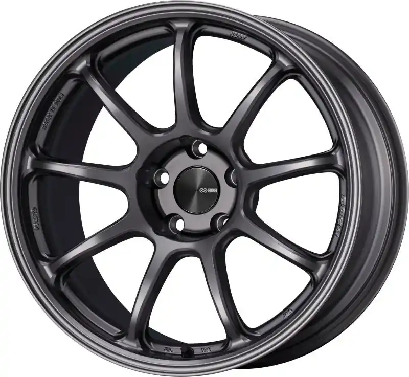Enkei PF09 17x9 5x114.3 45mm Offset 75mm Bore Dark Silver Wheel Worldwide Shipping
