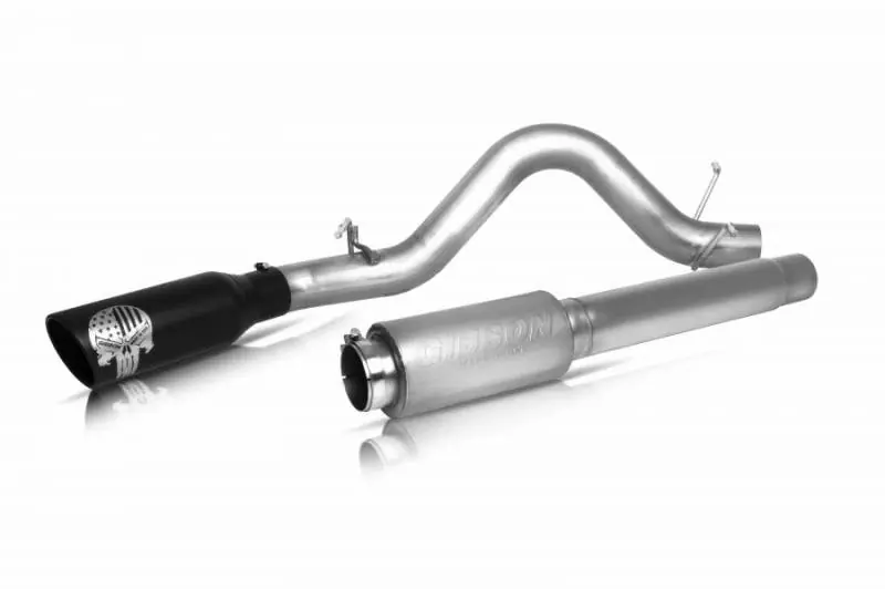 Cheap Gibson 04-10 Nissan Titan SE 5.6L 4in Patriot Skull Series Cat-Back Single Exhaust - Stainless