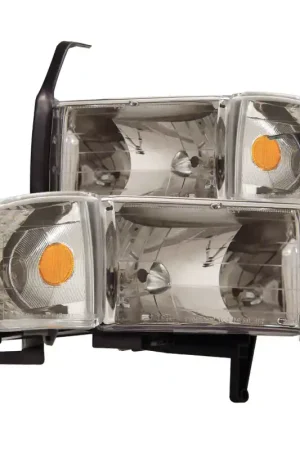 Popular ANZO 1994-2001 Dodge Ram Crystal Headlights Chrome