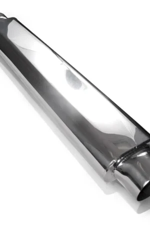 Stainless Works Smooth Oval Muffler - 24in Long 2 1/2in ID Inlets Both Ends Get Yours