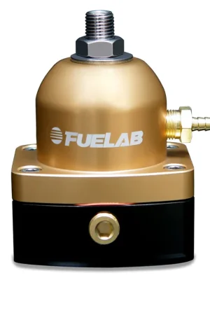 Fuelab 535 EFI Adjustable Mini FPR 25-90 PSI (2) -6AN In (1) -6AN Return - Gold Viral
