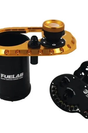 Free Returns Fuelab Quick Service Surge Tank 2.0 w/No Lift Pump & No Surge Pump - Gold