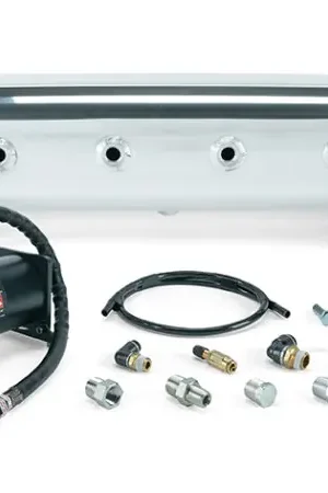 In Demand Air Lift 5 Gal. Polished Tank w/ Viair 444b Blk Compressor (Incl. Fittings & Mounting Hardware)