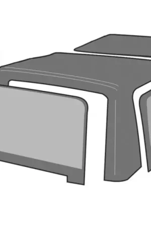 While Supplies Last Rampage 1988-1995 Jeep Wrangler(YJ) OEM Replacement Top - Black Denim