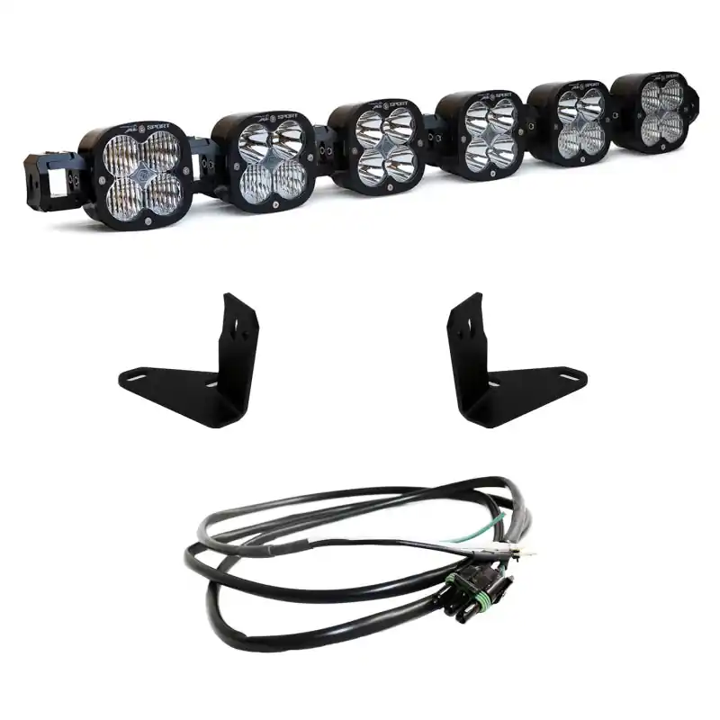 Baja Designs 2021+ Ford Bronco 6 XL Linkable Light Bar Kit Steel Bumper Mount w/Upfitter Crafted