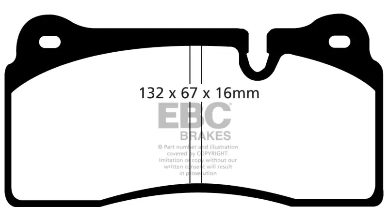 EBC 08-17 Audi R8 4.2L/5.2L Yellowstuff Rear Brake Pads Special Discount