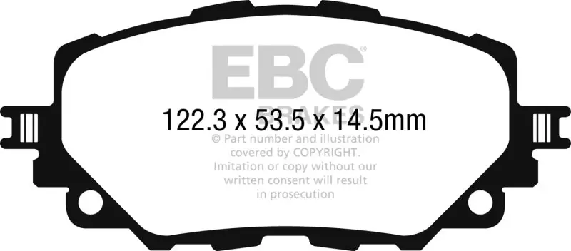 Warranty Included EBC 15-17 Mazda Miata MX-5 Yellowstuff Front Brake Pads