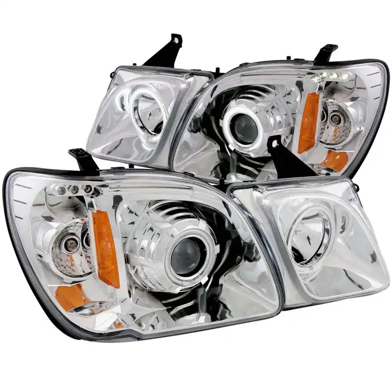 Bulk Order ANZO 1998-2007 Lexus Lx470 Projector Headlights w/ Halo Chrome (CCFL)