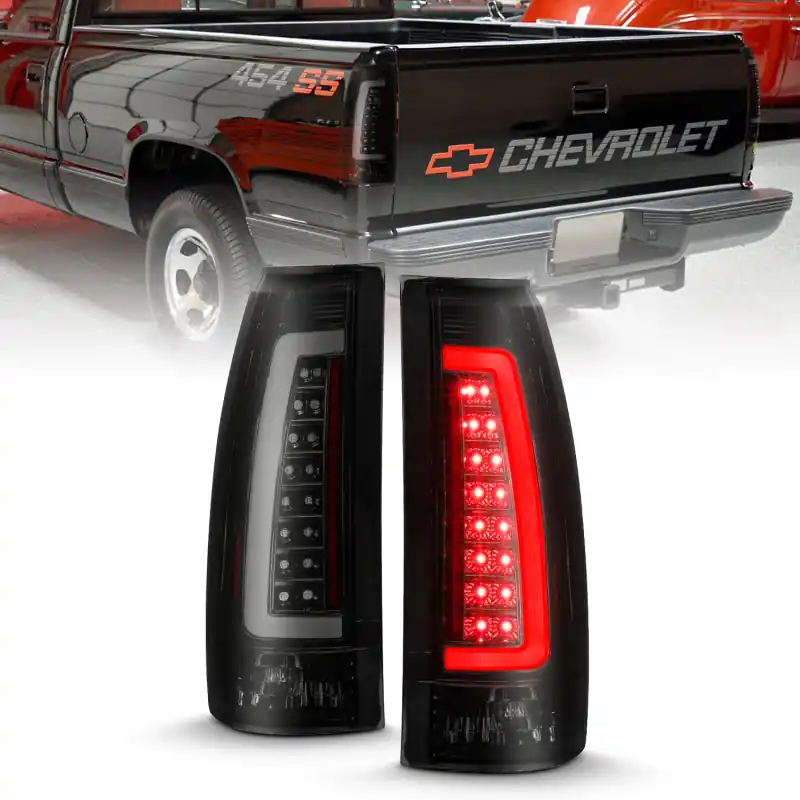Budget ANZO 1999-2000 Cadillac Escalade LED Taillights Black Housing Smoke Lens Pair