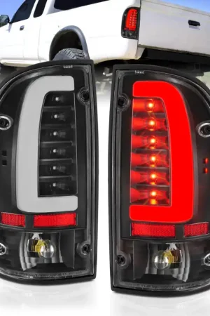 Luxury ANZO 95-00 Toyota Tacoma LED Taillights Black Housing Clear Lens (Pair)