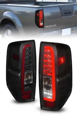 Free Shipping ANZO 2005-2021 Nissan Frontier LED Taillights Black Housing/Smoke Lens