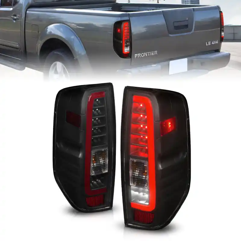 Free Shipping ANZO 2005-2021 Nissan Frontier LED Taillights Black Housing/Smoke Lens