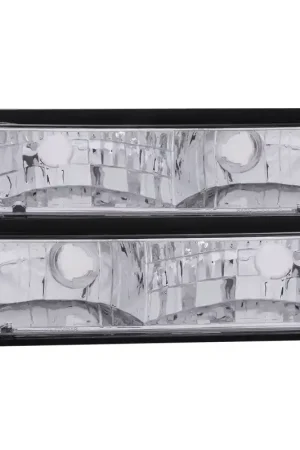 ANZO 1988-1998 Chevrolet C1500 Euro Parking Lights Black While Supplies Last