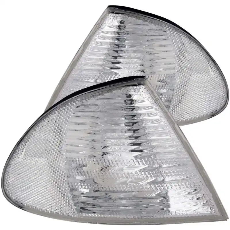 Authentic ANZO Corner Lights 1999-2001 BMW 3 Series E46 Euro Corner Lights Chrome