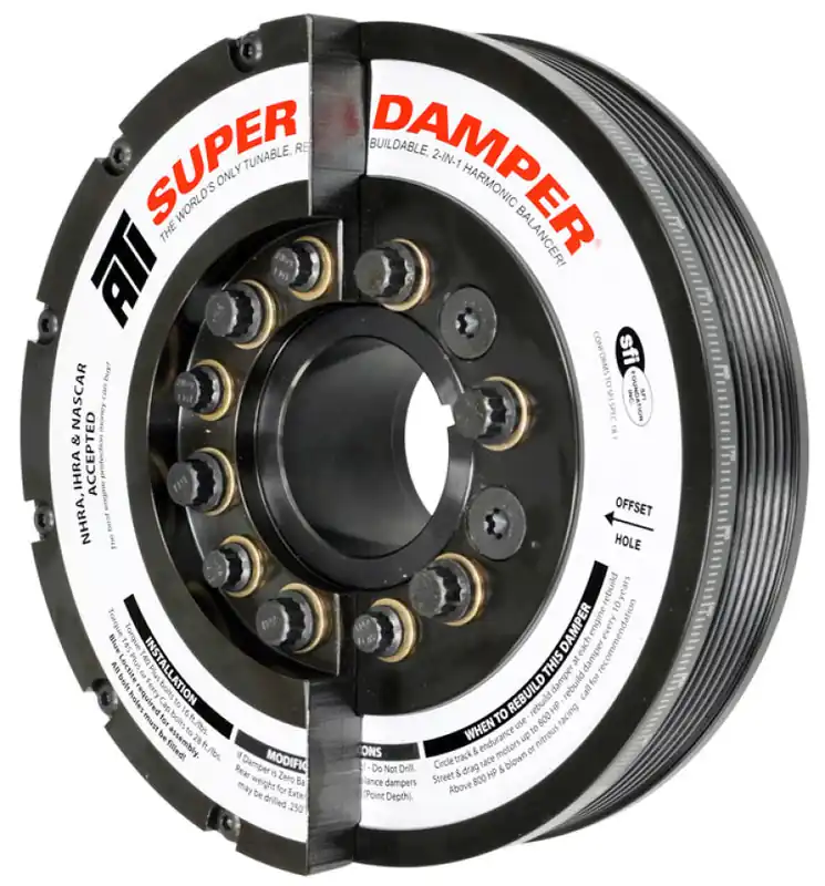 ATI Damper - 7.425in - Steel - 6 Grv - Duramax - 11+ - LML & LGH - Ext Bal - Diesel - 3 Ring Original