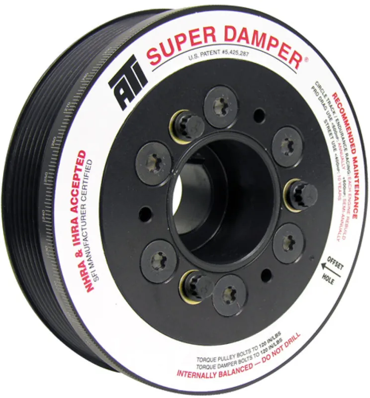 ATI Damper - 5.67in - Alum - 6 Grv - Mitsubishi Evo 10 - 3 Percent UD - 08+ - 1Pc Top Rated