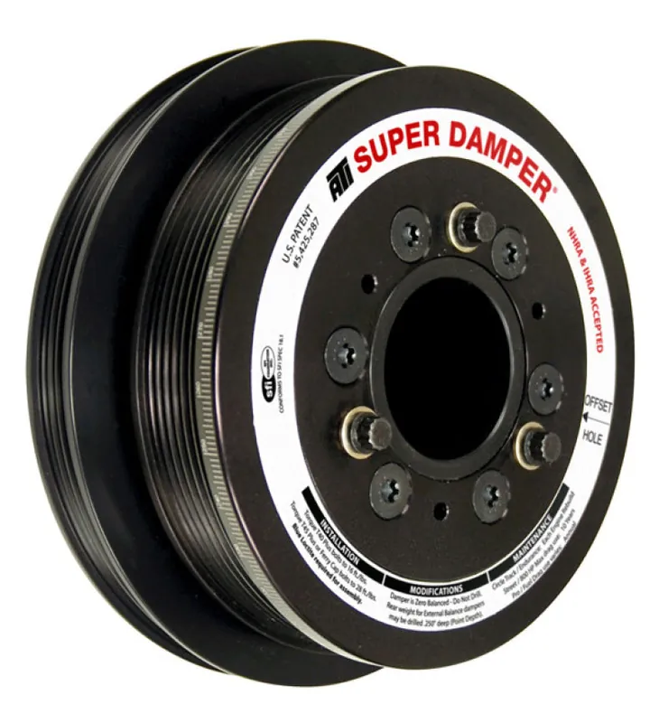 In Demand ATI Damper - 6.78in - Alum - 6/4 Grv - 10 Per UD - LS3 Camaro - 10-15 - Gen 3 Vortec Truck - LS