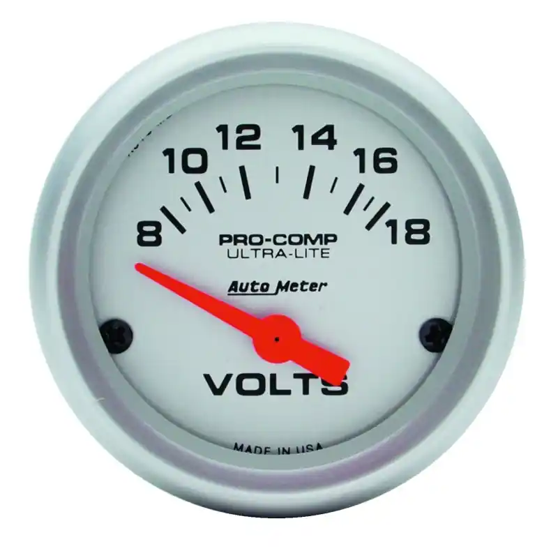 Autometer Ultra-Lite 52mm Short Sweep Electronice Voltage Gauge No Minimum Order