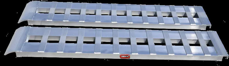 Gen-Y Heavy-Duty 8ft Aluminum Loading Ramps 15in x 96in 5K Capacity Per Ramp - Pair Price Drop