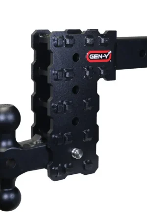 Gen-Y Phantom-X 2.5in Solid Shank 7.5in Drop 1.6K TW 16K Hitch w/GH-051 Dual-Ball Luxury