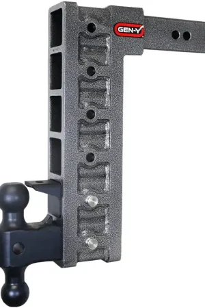 Money Back Guarantee Gen-Y Mega Duty 2.5in Shank 15in Drop 21K Hitch w/Dual-Ball/Pintle Lock/Stabilizer Kit
