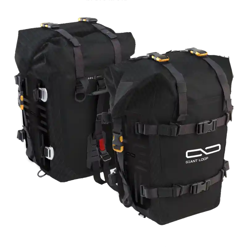Money Back Guarantee Giant Loop MotoTrekk Panniers 50L - Black