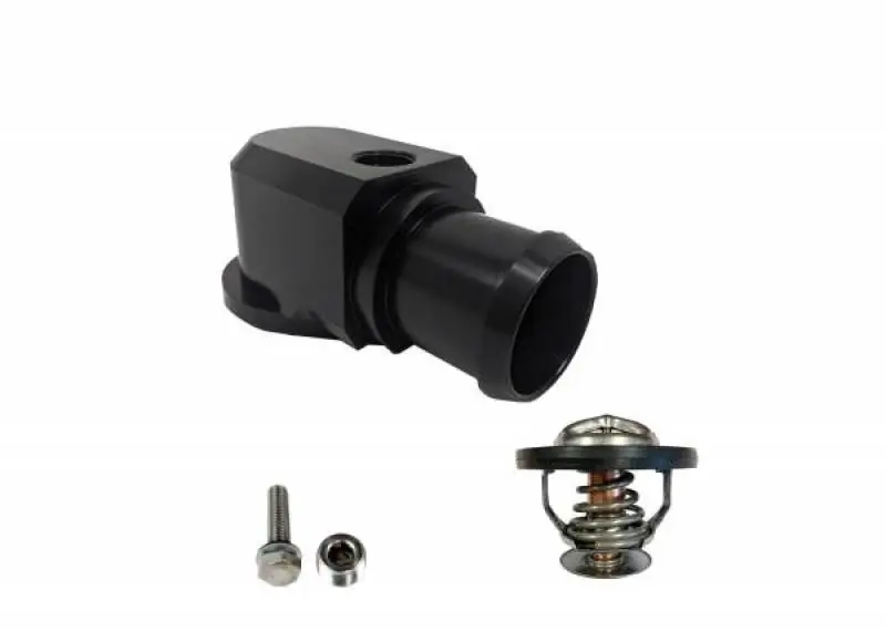 New Arrival Granatelli 18-19 Jeep Trackhawk Billet Thermostat Housing w/180 Deg Thermostat - Black