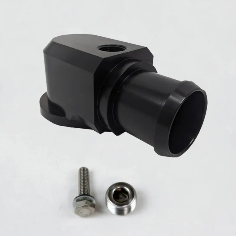 Top Rated Granatelli 18-19 Jeep Trackhawk Billet Thermostat Housing- Black Powdercoat