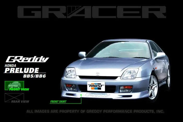 Shop Now GReddy 97-01 Honda Prelude Urethane Front Lip Spoiler ** Must ask/call to order**