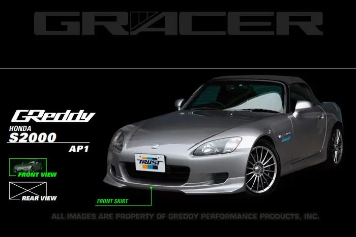 GReddy 00-03 Honda S2000 Urethane Front Lip Spoiler ** Must ask/call to order** Viral